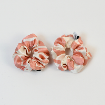 Silk Scrunchie 2er Set/ LeoApricot 2,5cm Mini