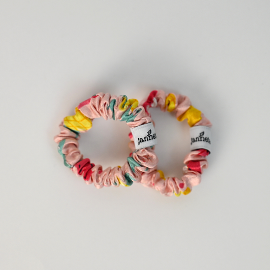 Silk Scrunchie 2er Set / Tropical Mini