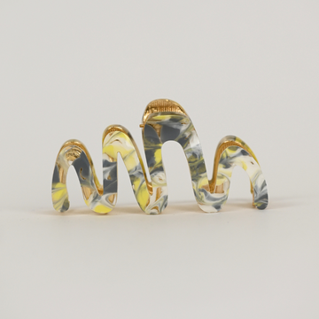 Wave Metall Haarklammer / LemonGrey
