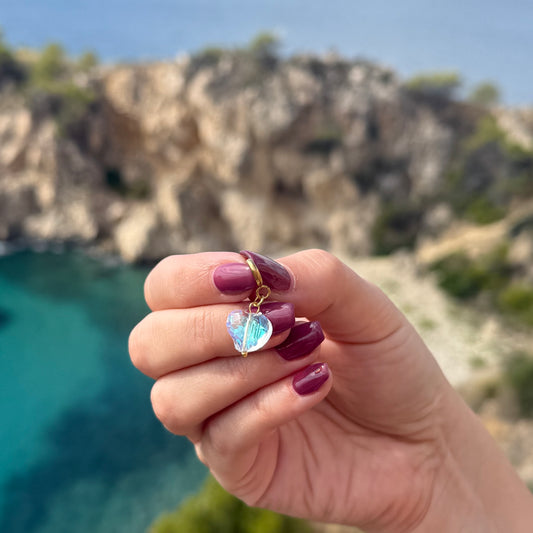 Charm / Herz Weiß 3D (Schmuck)