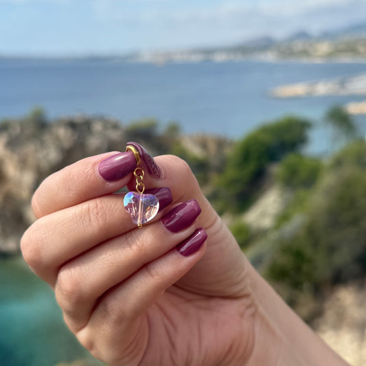 Charm / Herz Rosa 3D (Schmuck)