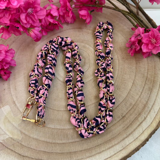Handykette Rosa/Dunkelblau