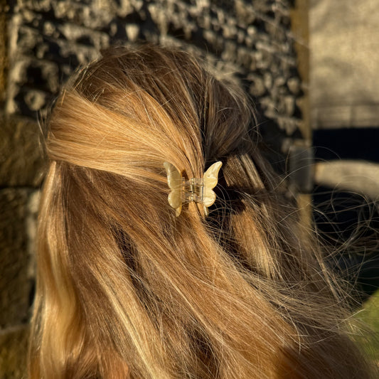 Haarklammer Baby Schmetterling ButterCream