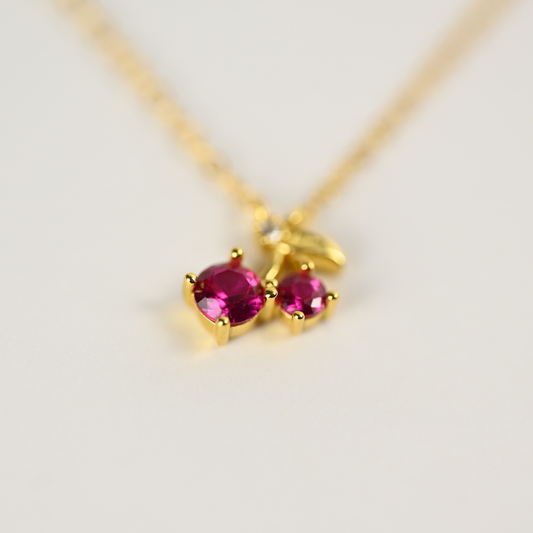 Cherry Kette / Gold