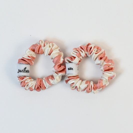 Silk Scrunchie 2er Set / LeoApricot Mini