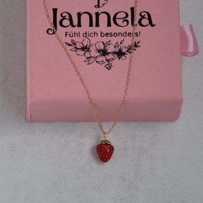 Kette /  Erdbeere Roségold