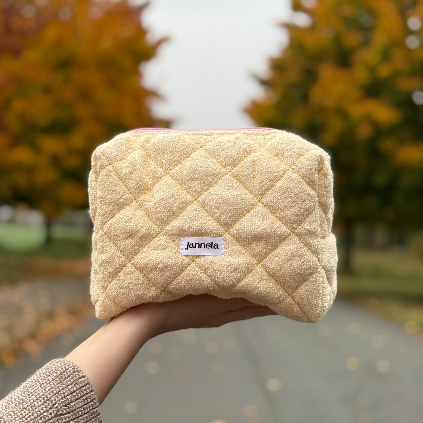 Kosmetiktasche Bubble / ButterYellow L