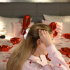 Round Heart Clip / RedWhite L