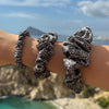Silk Scrunchie / LeoBlacknWhite