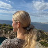 Silk Scrunchie / LeoBlacknWhite
