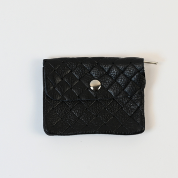 DiFina Geldbörse / Schwarz  (Leder)