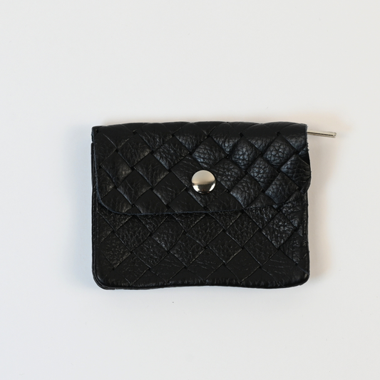 DiFina Geldbörse / Schwarz  (Leder)