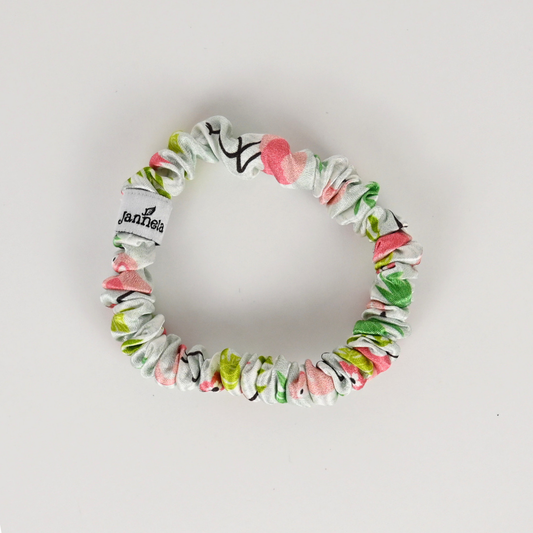 Silk Scrunchie / PinkFlamingo