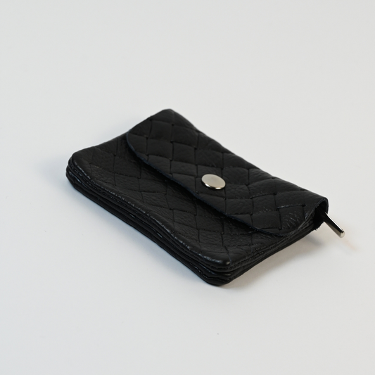 DiFina Geldbörse / Schwarz  (Leder)