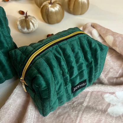 Kosmetiktasche /Golden Green M