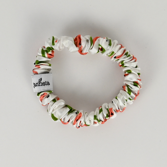 Silk Scrunchie / WhiteWatermelon