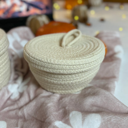 Aufbewahrungskorb / Creamy 2er Set