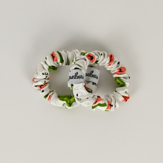 Silk Scrunchie 2er Set / WhiteWatermelon Mini