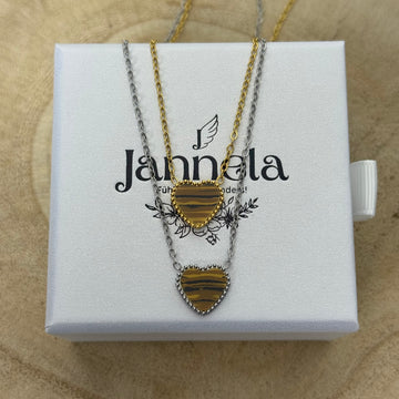 Herz Kette / Brown