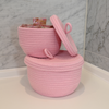Aufbewahrungskorb / Rosy Dream 2er Set