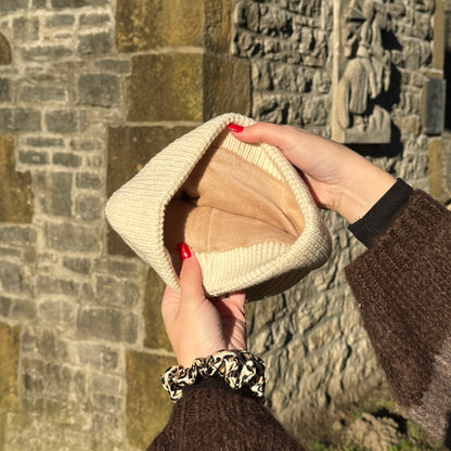 Mütze / Creme Leo Herz