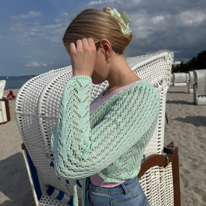 Bolero Strickjacke /Hellgrün