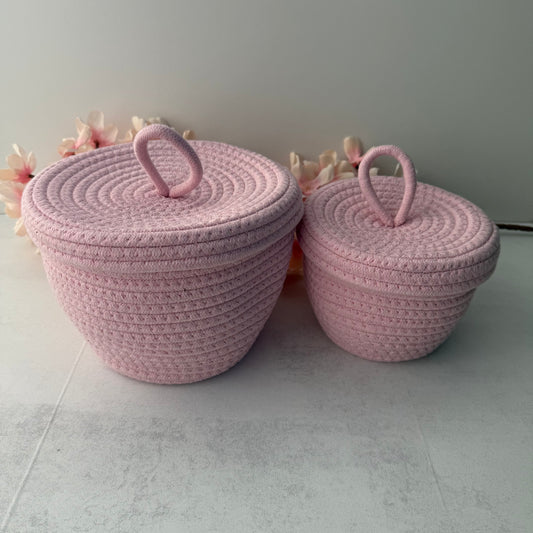 Aufbewahrungskorb / Rosy Dream 2er Set
