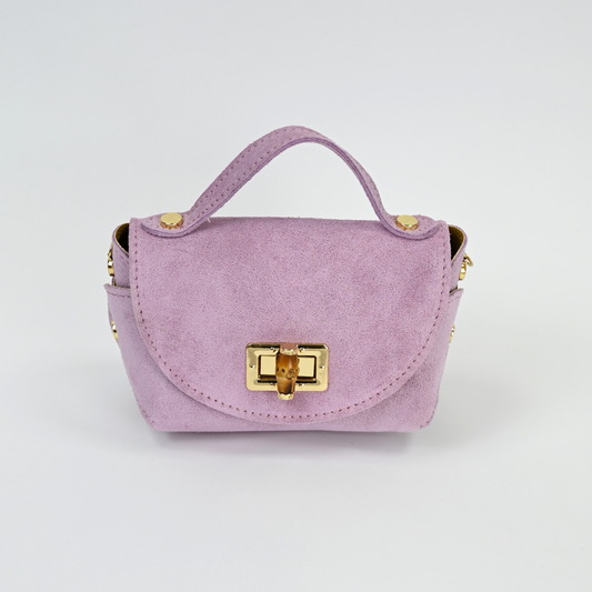 Cira Tasche / Pastellila Wildleder