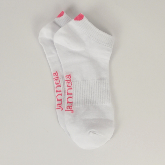 Sneaker Socken / WhiteRosaHeart 2er Pack