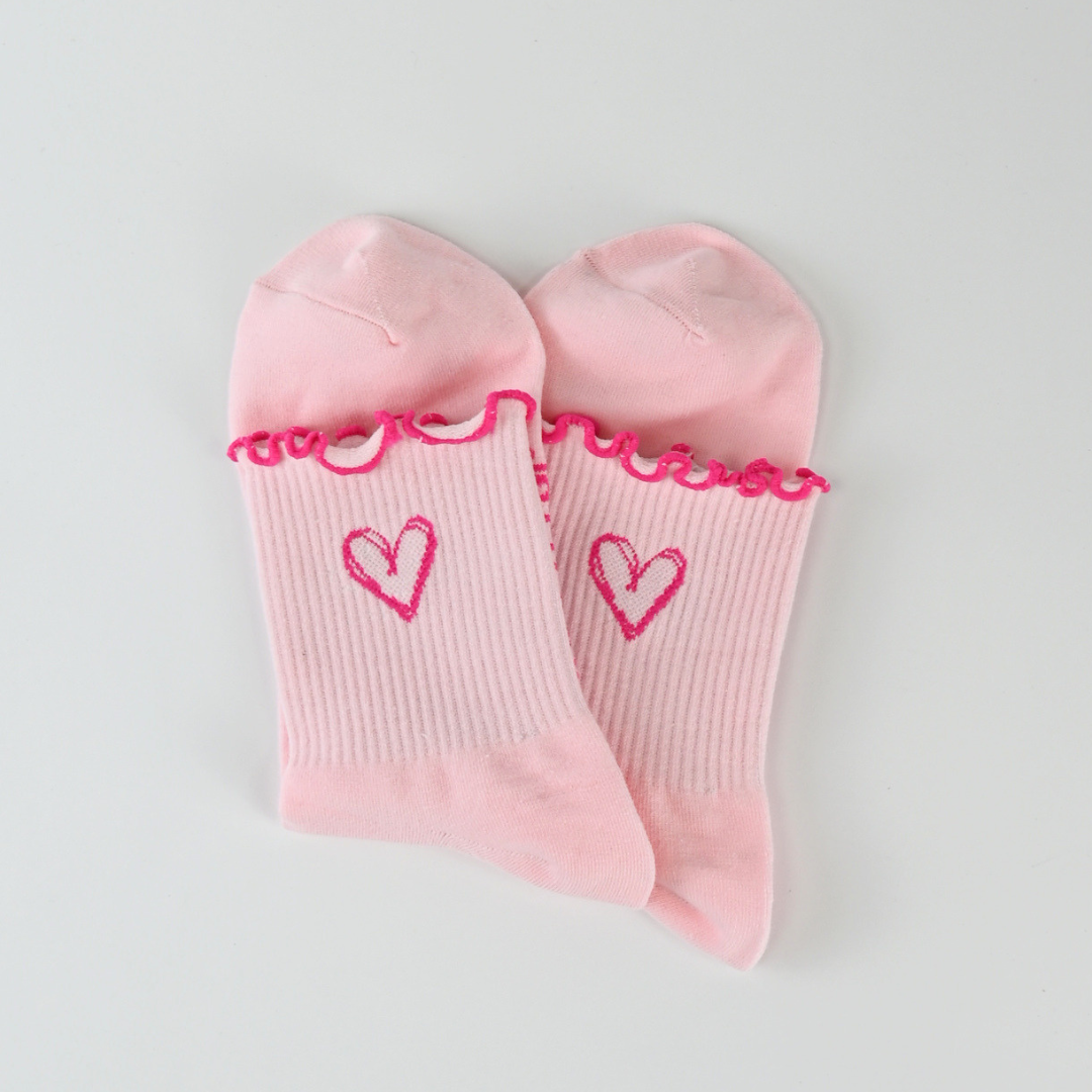 Socken / LovePink 2er Pack (Rüschen)