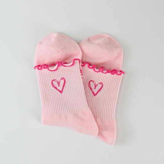 Socken / LovePink 2er Pack (Rüschen)