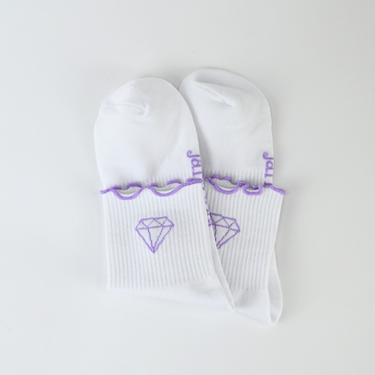 Socken / DiamontPurple 2er Pack (Rüschen)