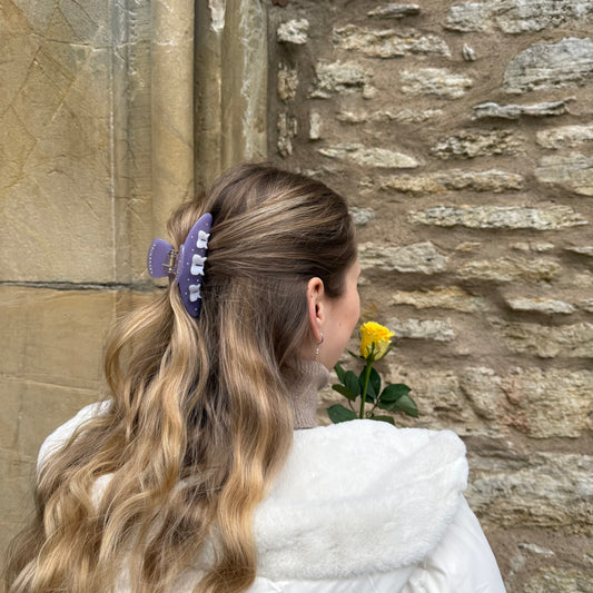 Round Clip /  PurpleBow L