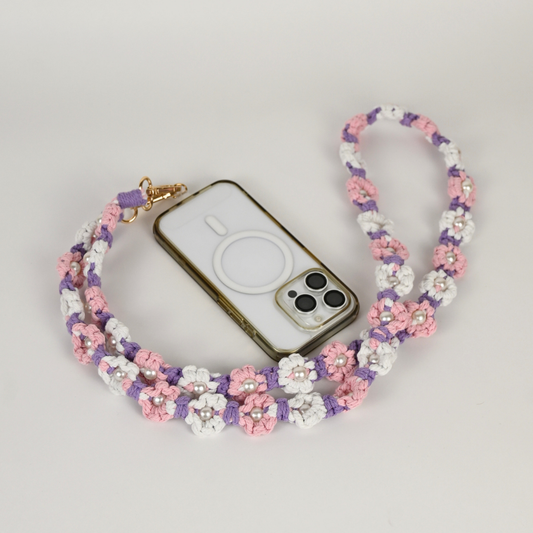 Handykette / Summer Flower PinkPurple