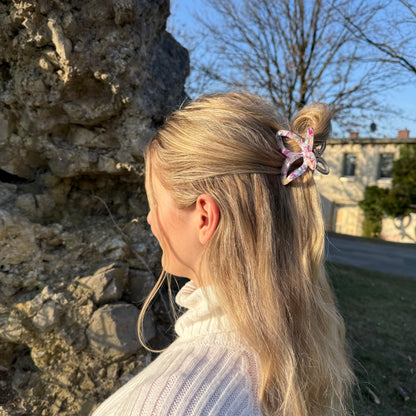 Butterfly Metall Clip / Lavender Sky