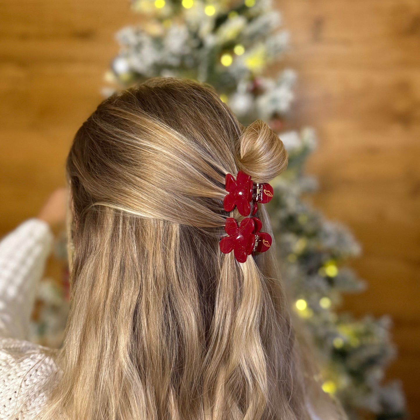 FlowerPower Clip 2er Set / RedSparkle Mini