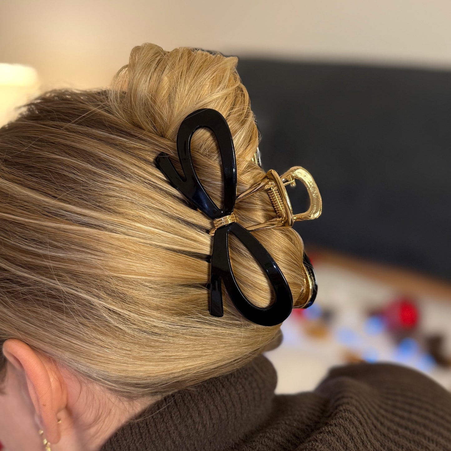 Metall Clip / Black Bow