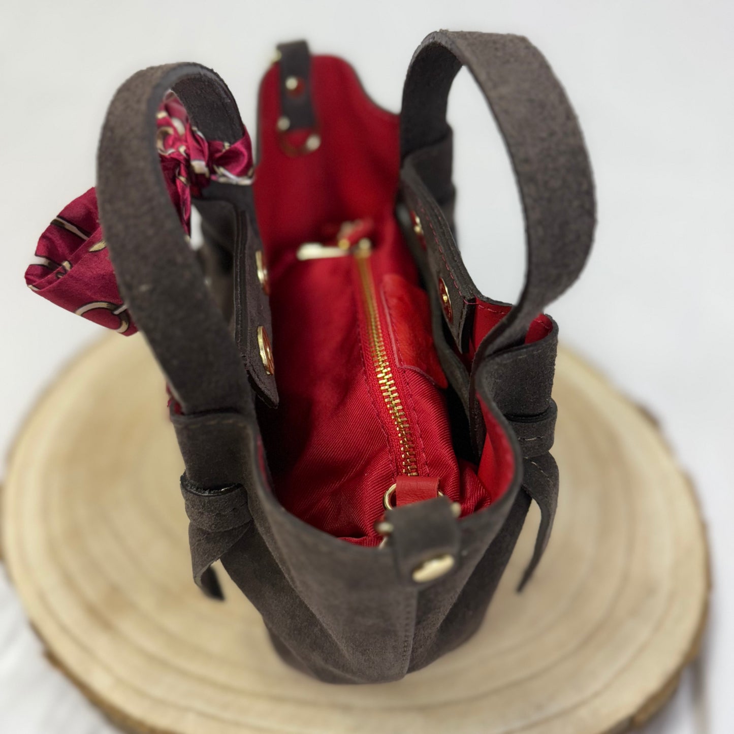 Vera Tasche / DunkelbraunRot