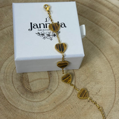 Herz Armband / Brown