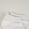 Sneaker Socken / White 2er Pack (Rüschen)