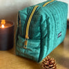 Kosmetiktasche / Golden Green L