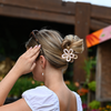 Blume Metall Haarklammer / LightRose