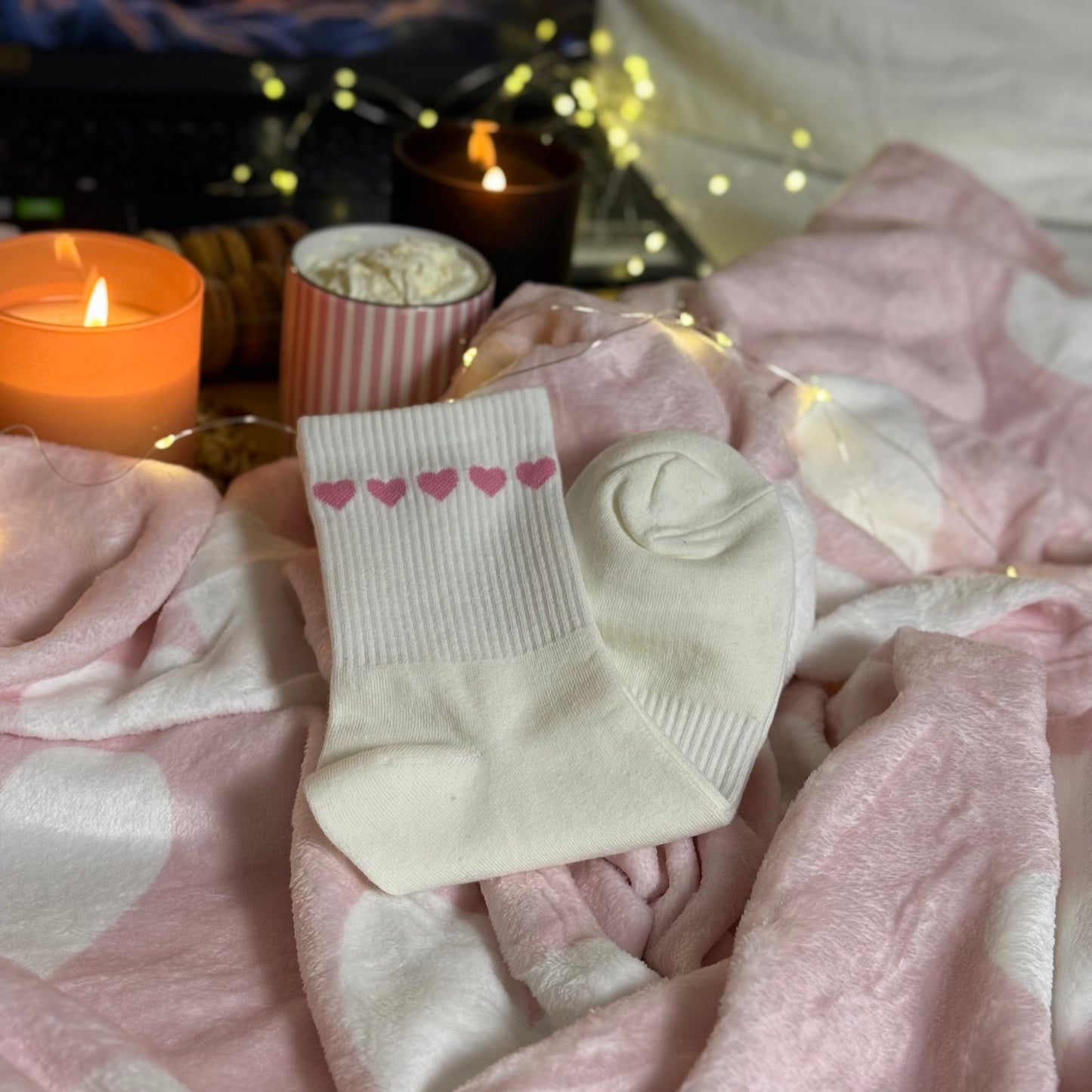 Socken / Herz Rosa 2er Pack