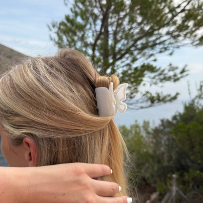 Butterfly Clip / WhiteDiamond