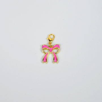 Charm Schleife Pink