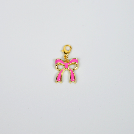 Charm Schleife Pink