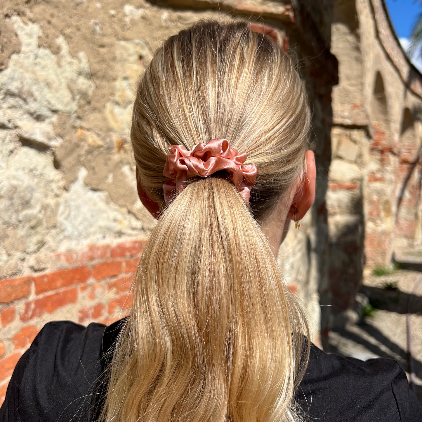 Silk Scrunchie / Apricot 2,5cm