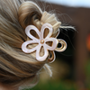 Blume Metall Haarklammer / LightRose