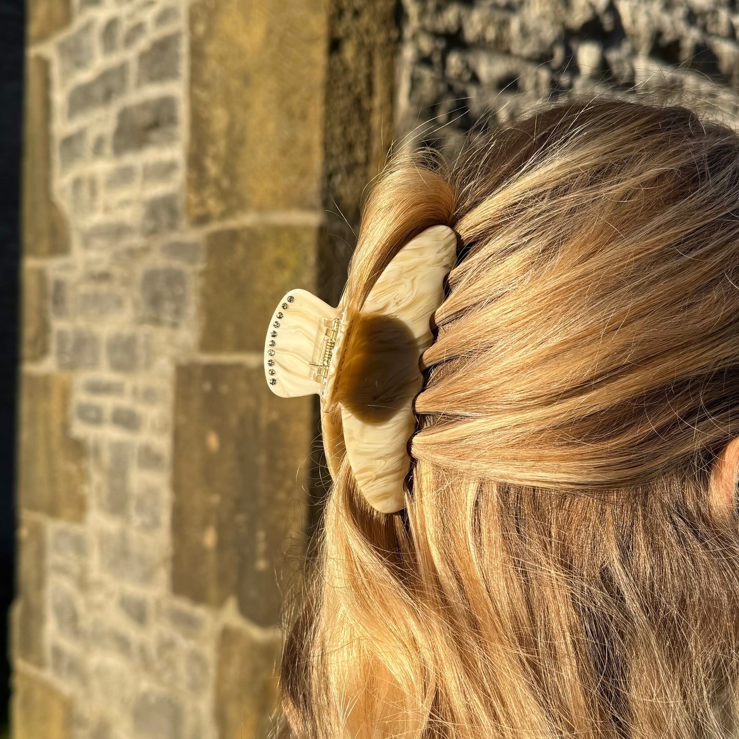 Round Clip / VanillaCreamDiamond  L