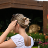 Blume Metall Haarklammer / LightRose